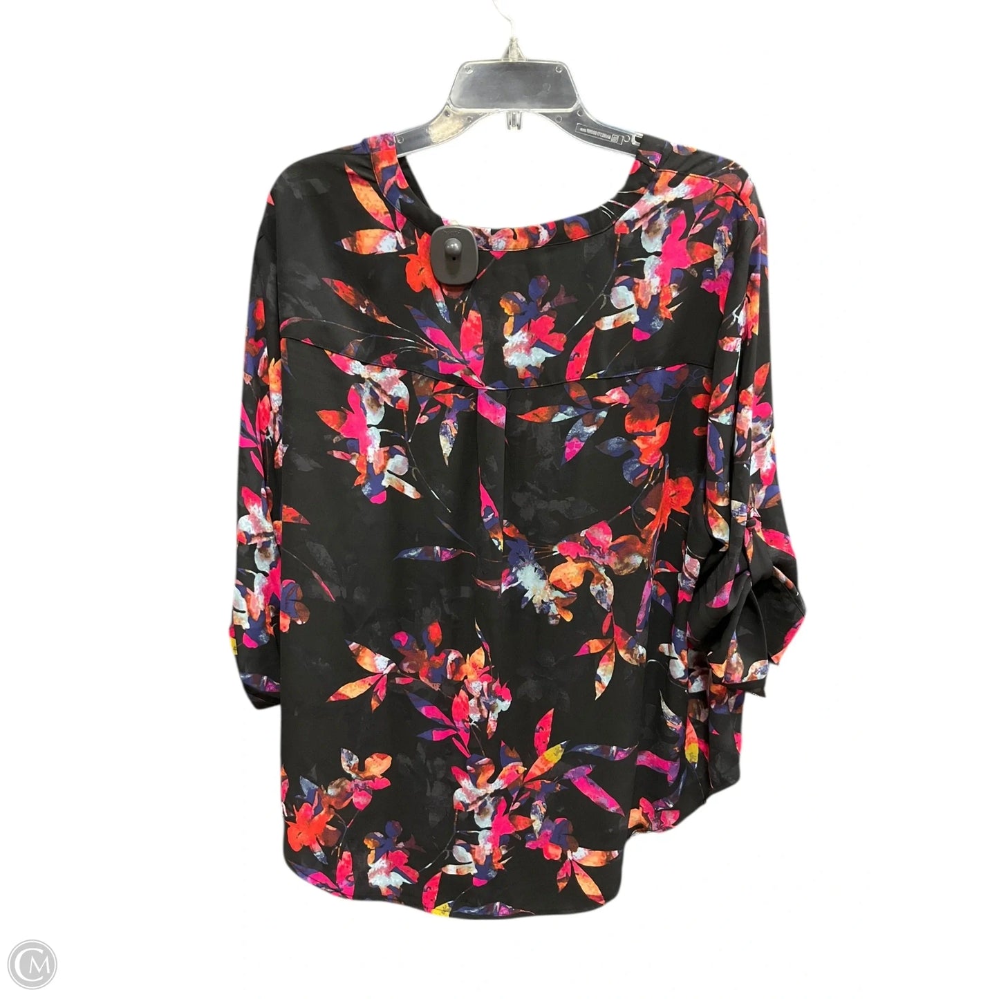 Top 3/4 Sleeve By Torrid In Floral Print, Size: 1x