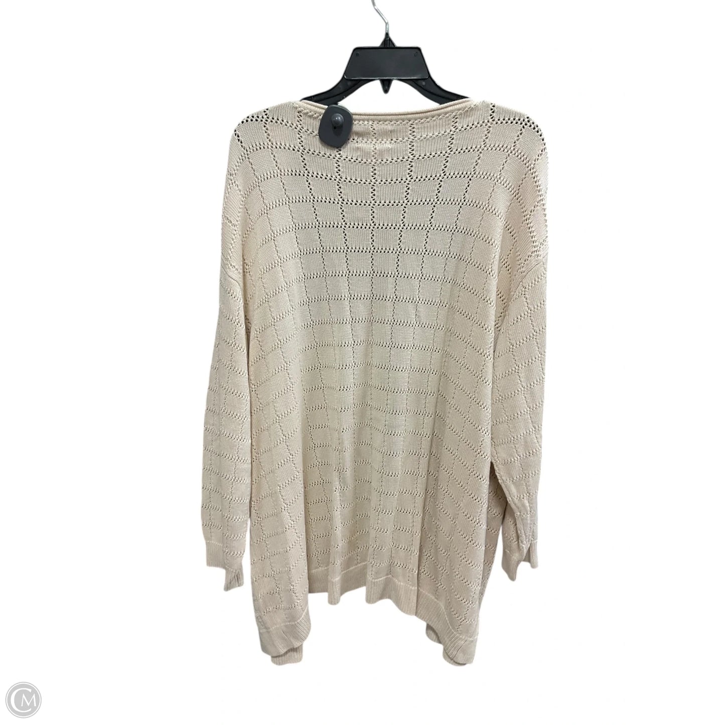 Cardigan By Future Collective In Cream, Size: 3x