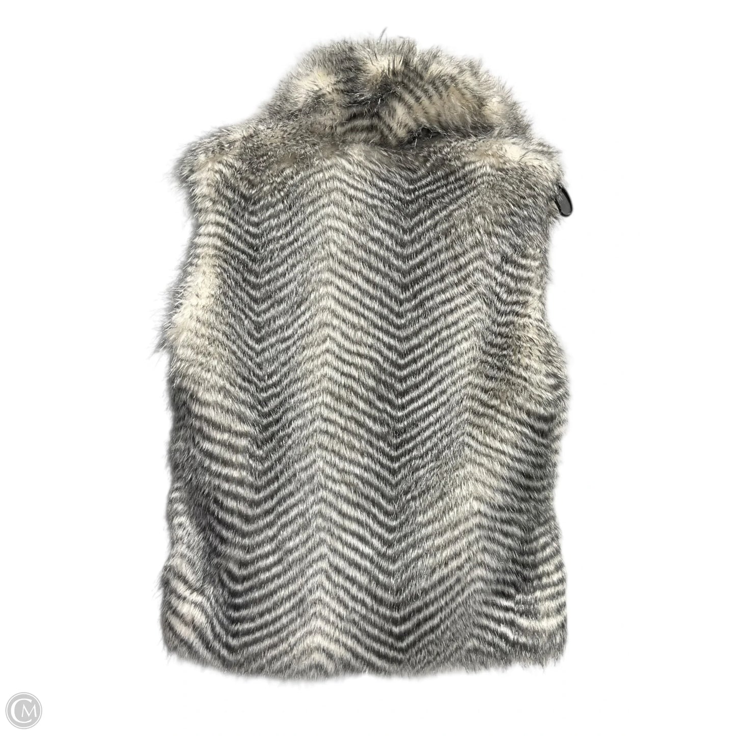 Vest Faux Fur & Sherpa By Jack In Grey, Size: M