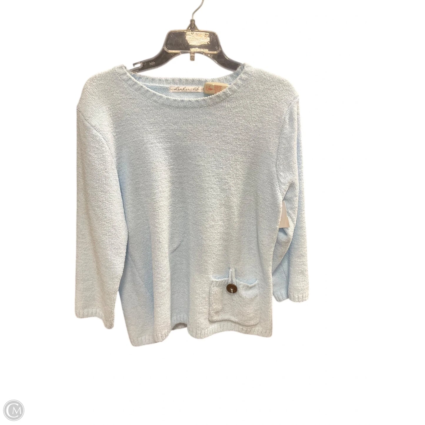Top Long Sleeve By Lulu B In Blue, Size: M