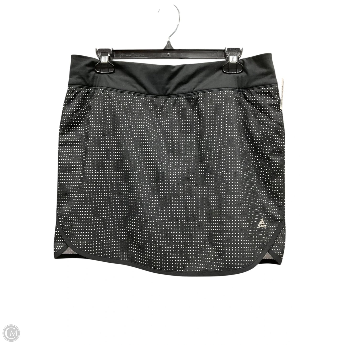 Athletic Skort By Adidas In Polkadot Pattern, Size: M