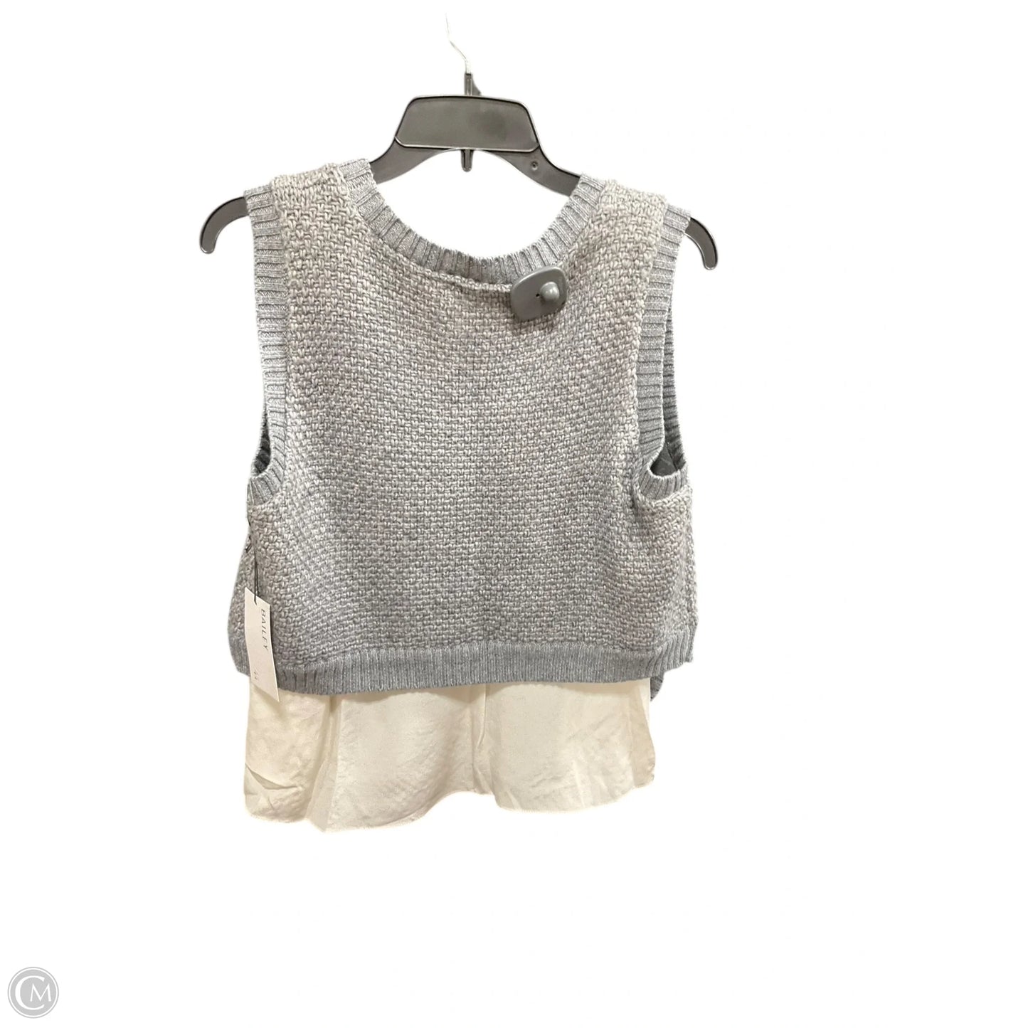 Vest Sweater By Bailey 44 In Grey, Size: M