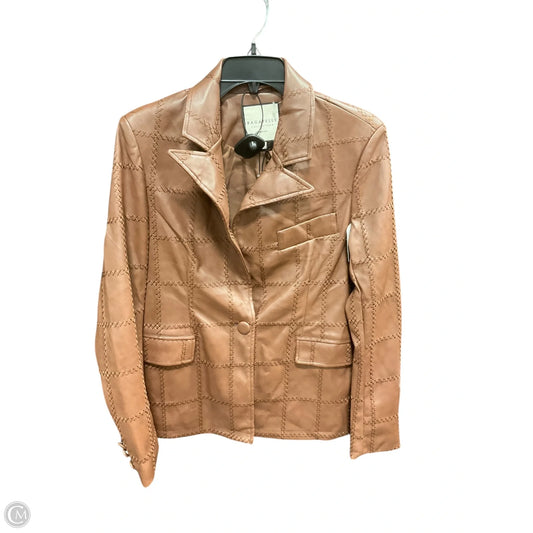 Jacket Leather By Bagatelle In Brown, Size: S