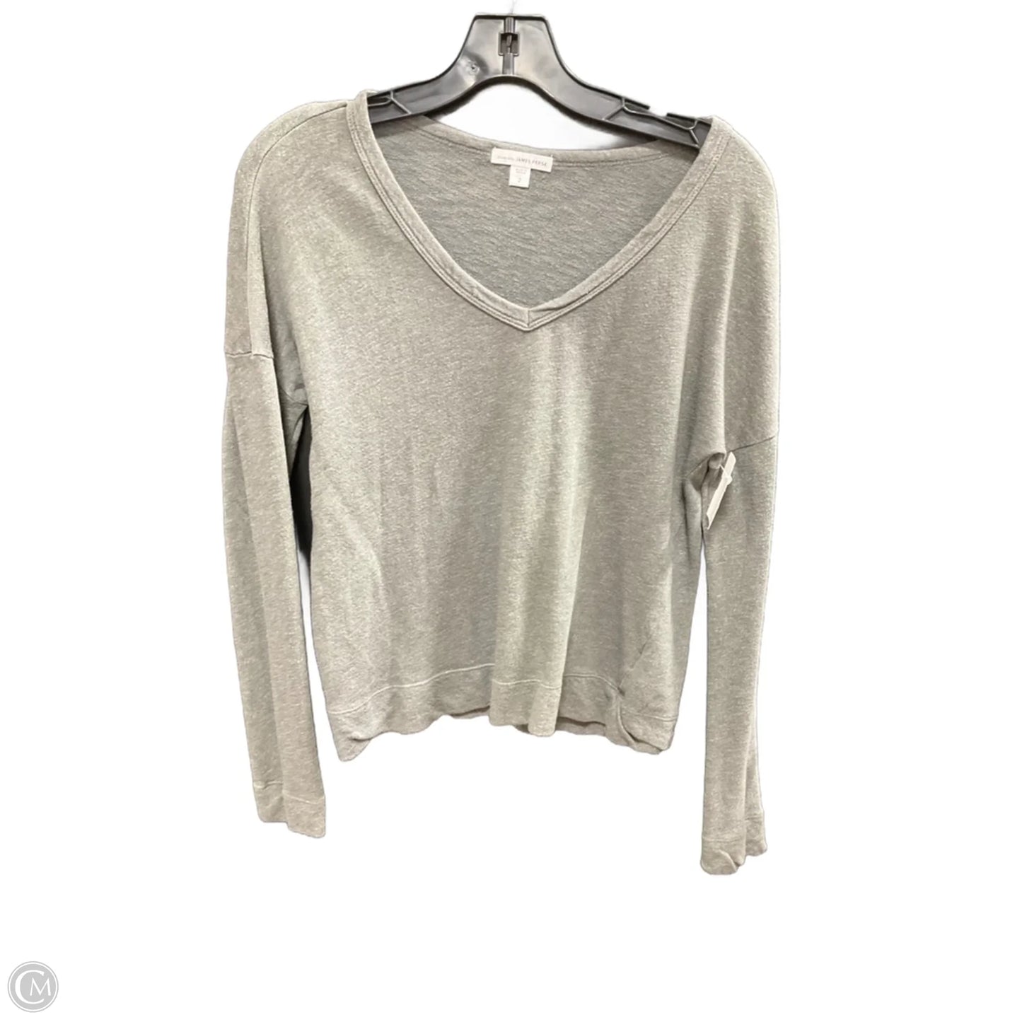 Top Long Sleeve By James Perse In Green, Size: 2