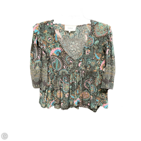 Top Short Sleeve By Cma In Green, Size: 2