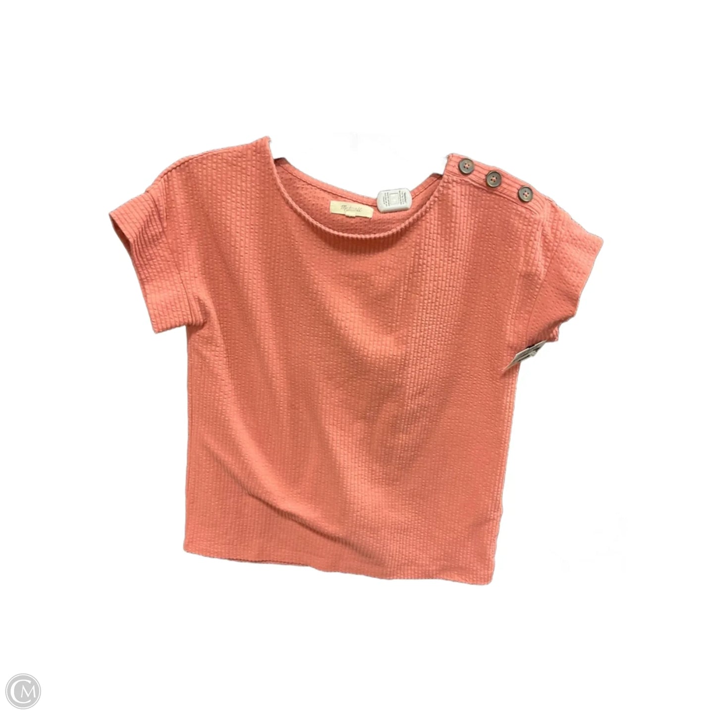 Top Short Sleeve By Madewell In Pink, Size: Xxs