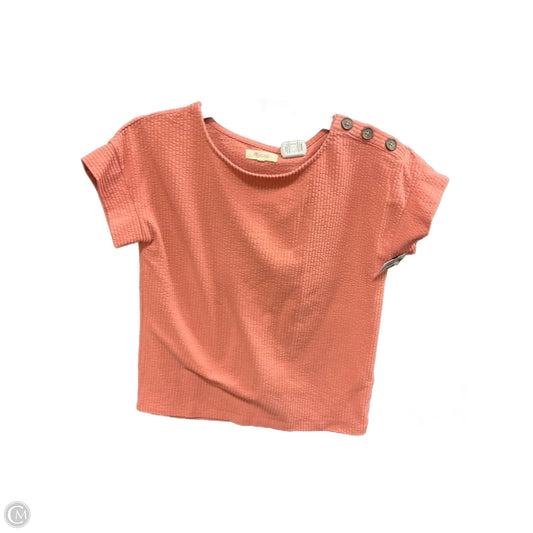 Top Short Sleeve By Madewell In Pink, Size: Xxs