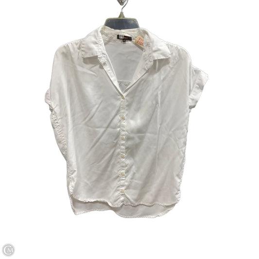 Blouse Short Sleeve By Quince In White, Size: Xs