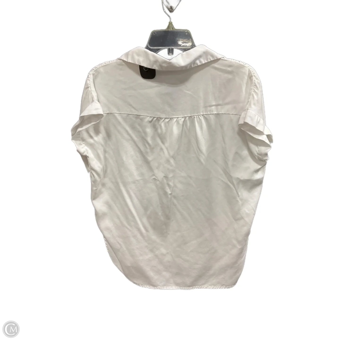 Blouse Short Sleeve By Quince In White, Size: Xs