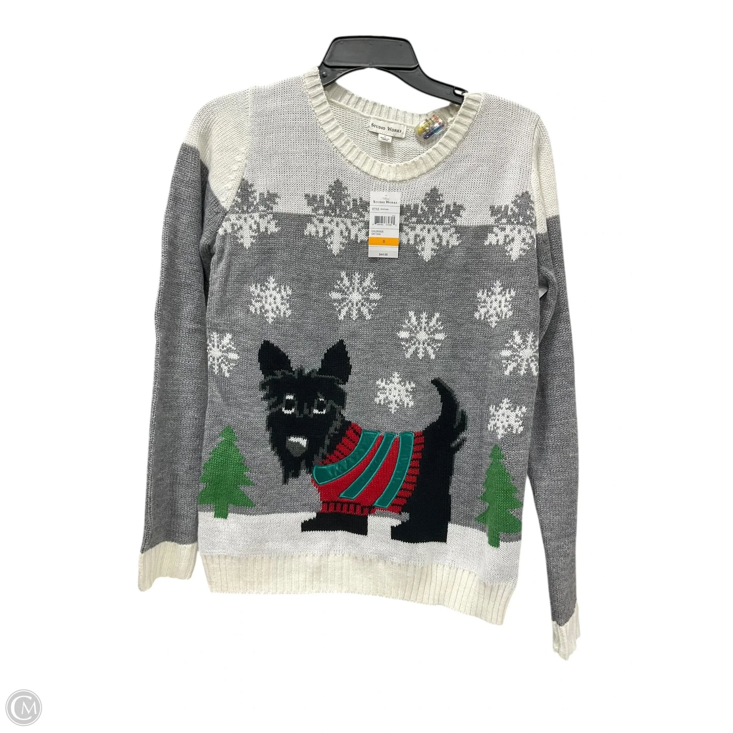 Sweater By Studio Works In Grey, Size: S