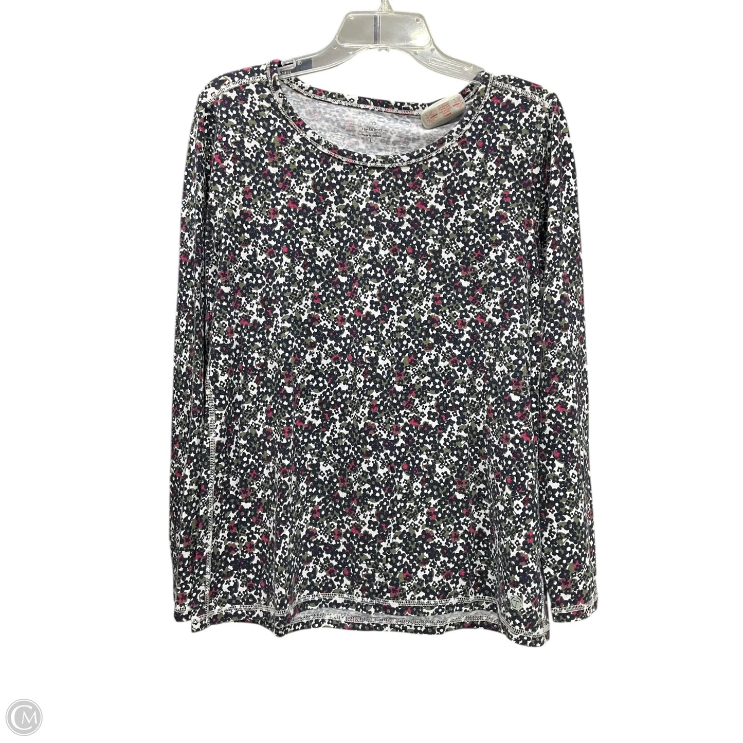 Top Long Sleeve By Talbots In Floral Print, Size: L