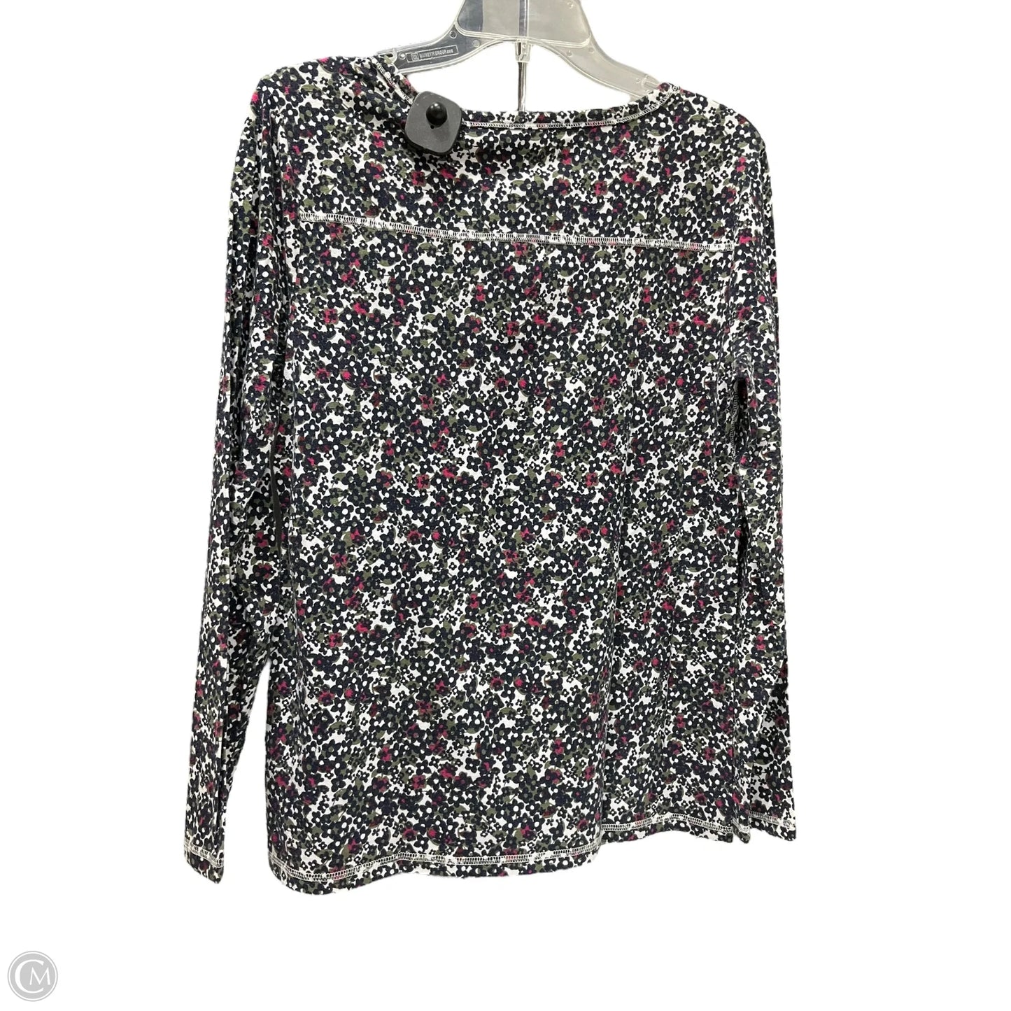 Top Long Sleeve By Talbots In Floral Print, Size: L