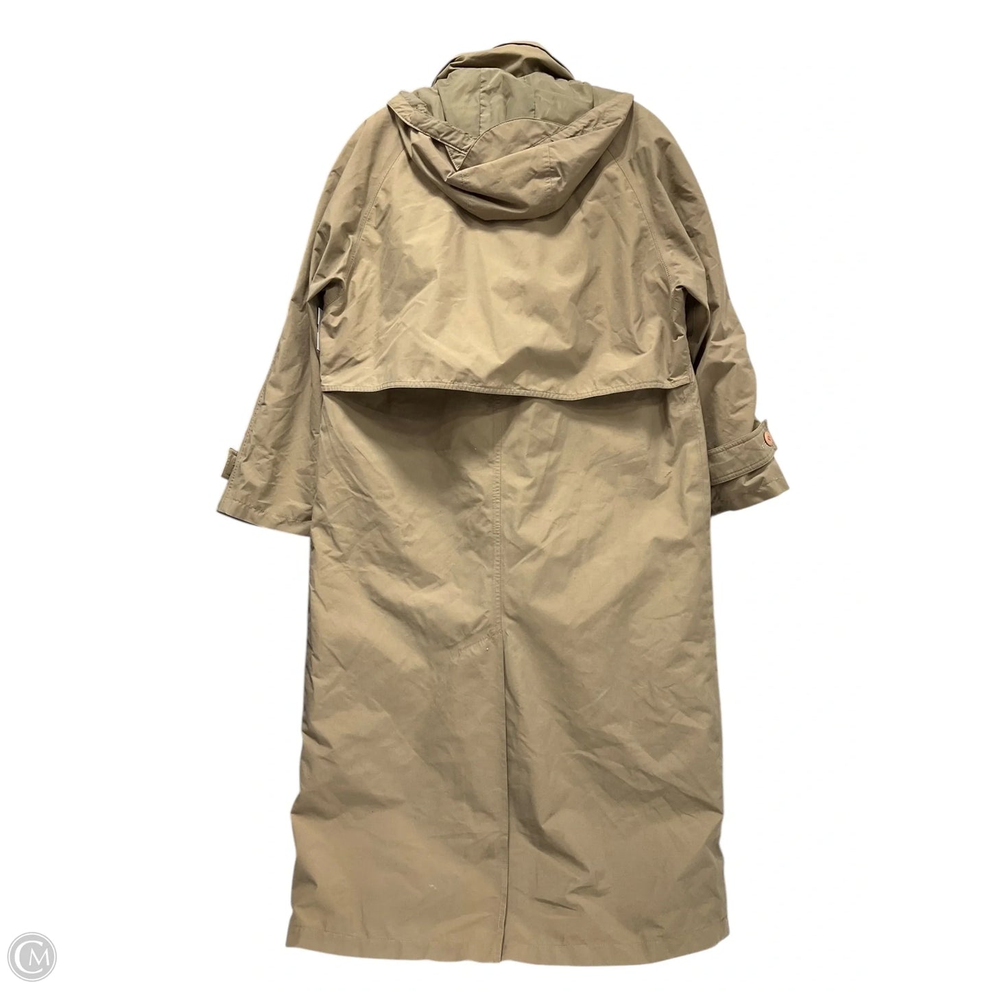 Coat Trench Coat By Eddie Bauer In Tan, Size: M