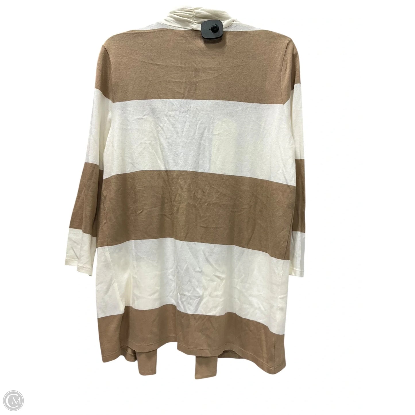 Cardigan By Talbots In Striped Pattern, Size: M