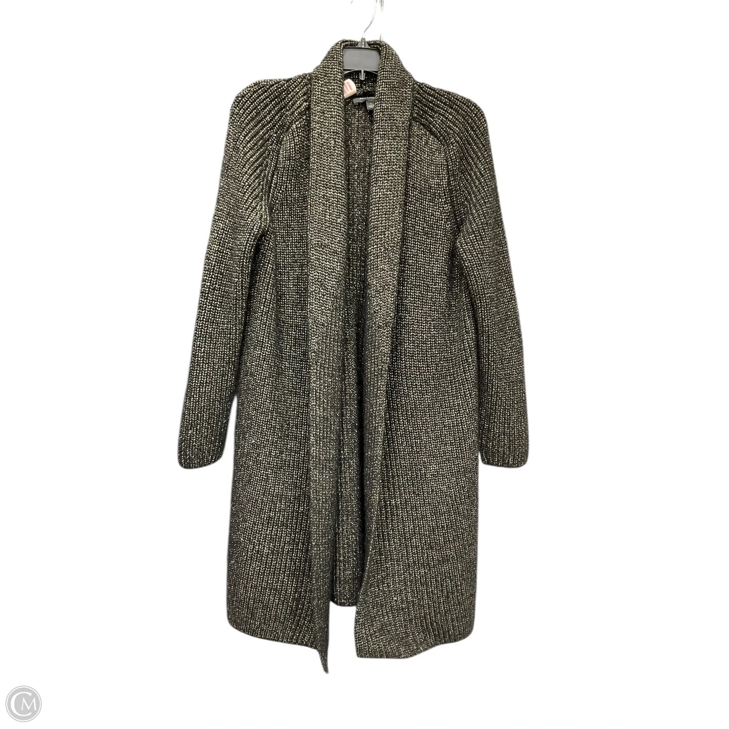 Cardigan By Ann Taylor In Black & Gold, Size: L