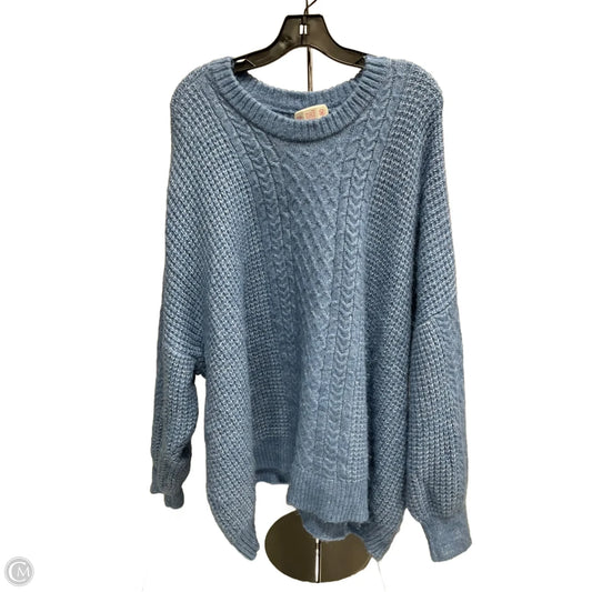 Sweater By Lc Lauren Conrad In Blue, Size: 4x