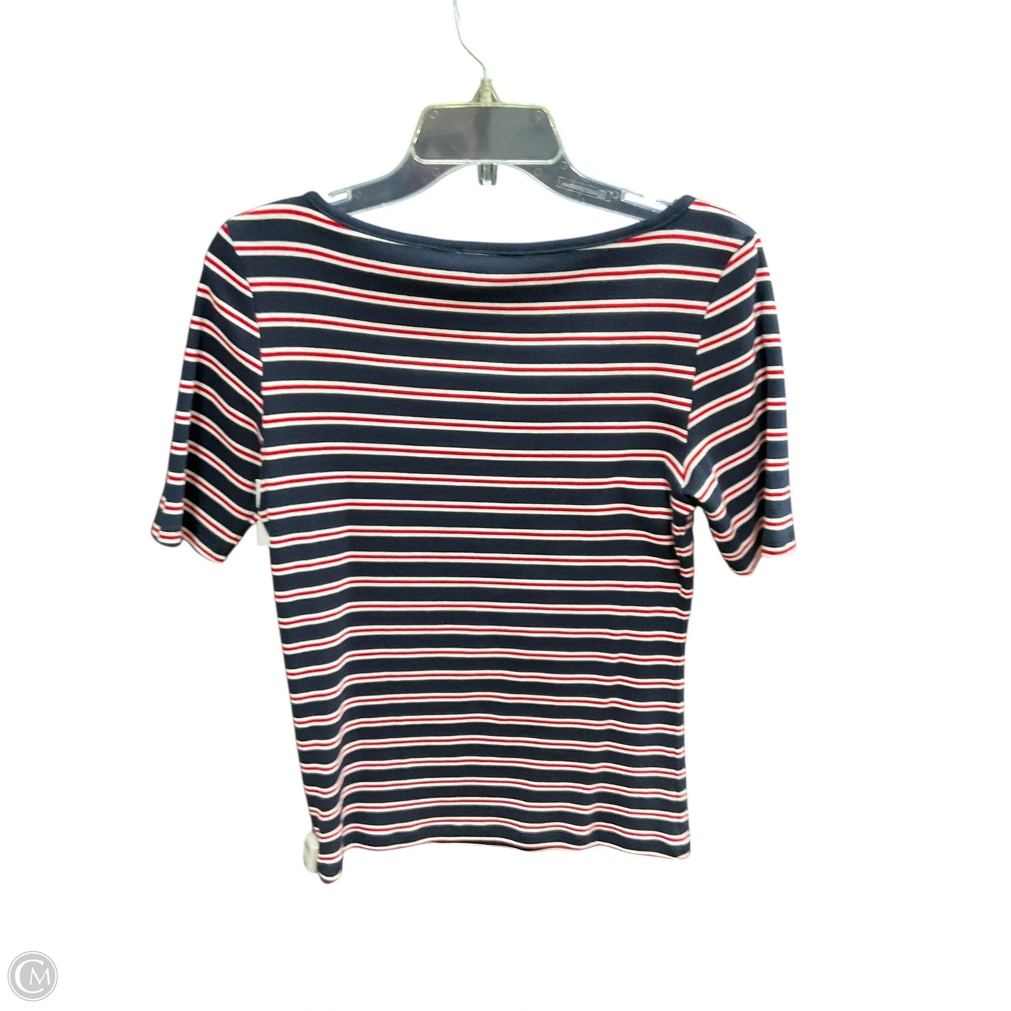 Top Short Sleeve By Tommy Hilfiger In Striped Pattern, Size: S