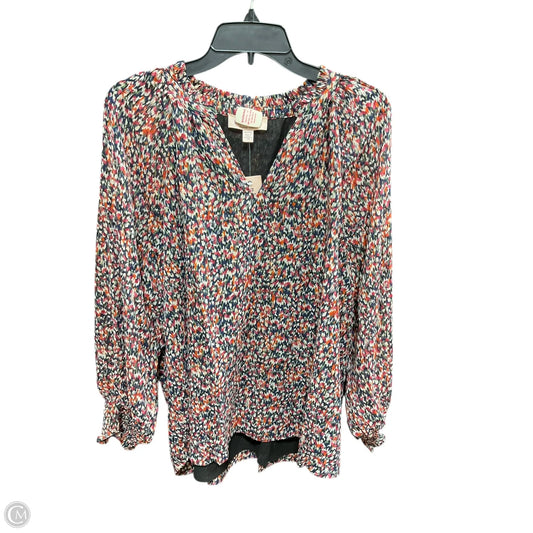 Top Long Sleeve By Philosophy In Multi-colored, Size: 2x