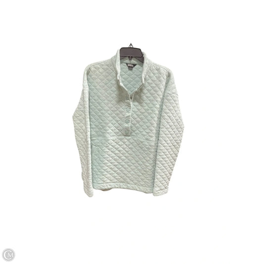 Athletic Sweatshirt Collar By Eddie Bauer In Green, Size: L