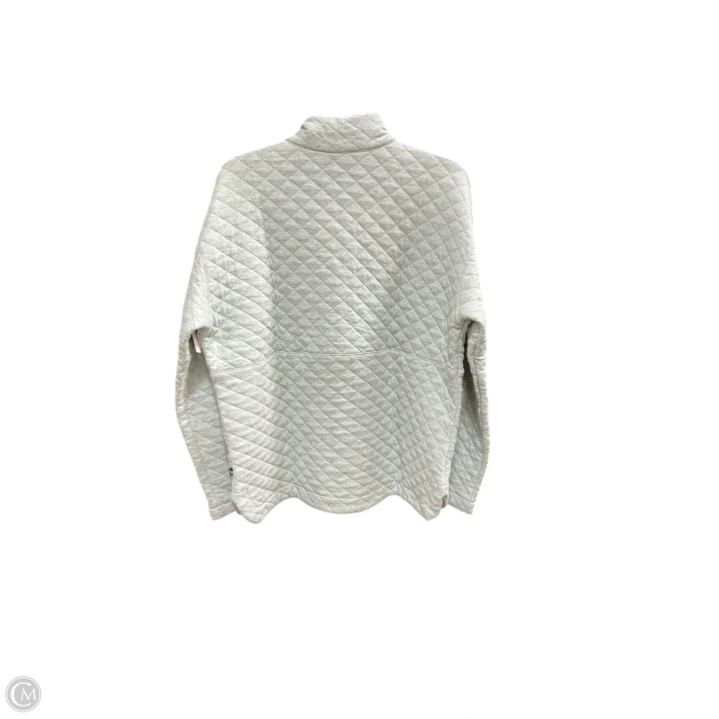 Athletic Sweatshirt Collar By Eddie Bauer In Green, Size: L