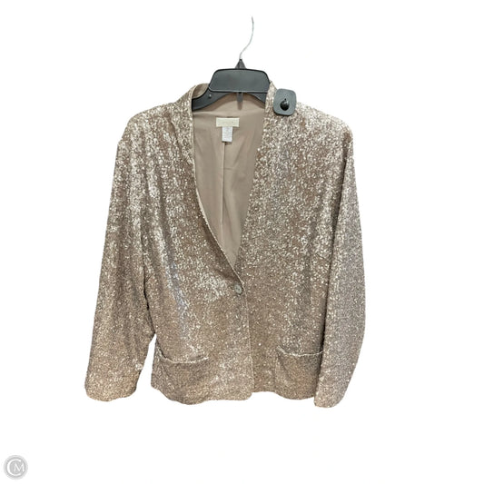 Blazer By Chicos In Silver, Size: L
