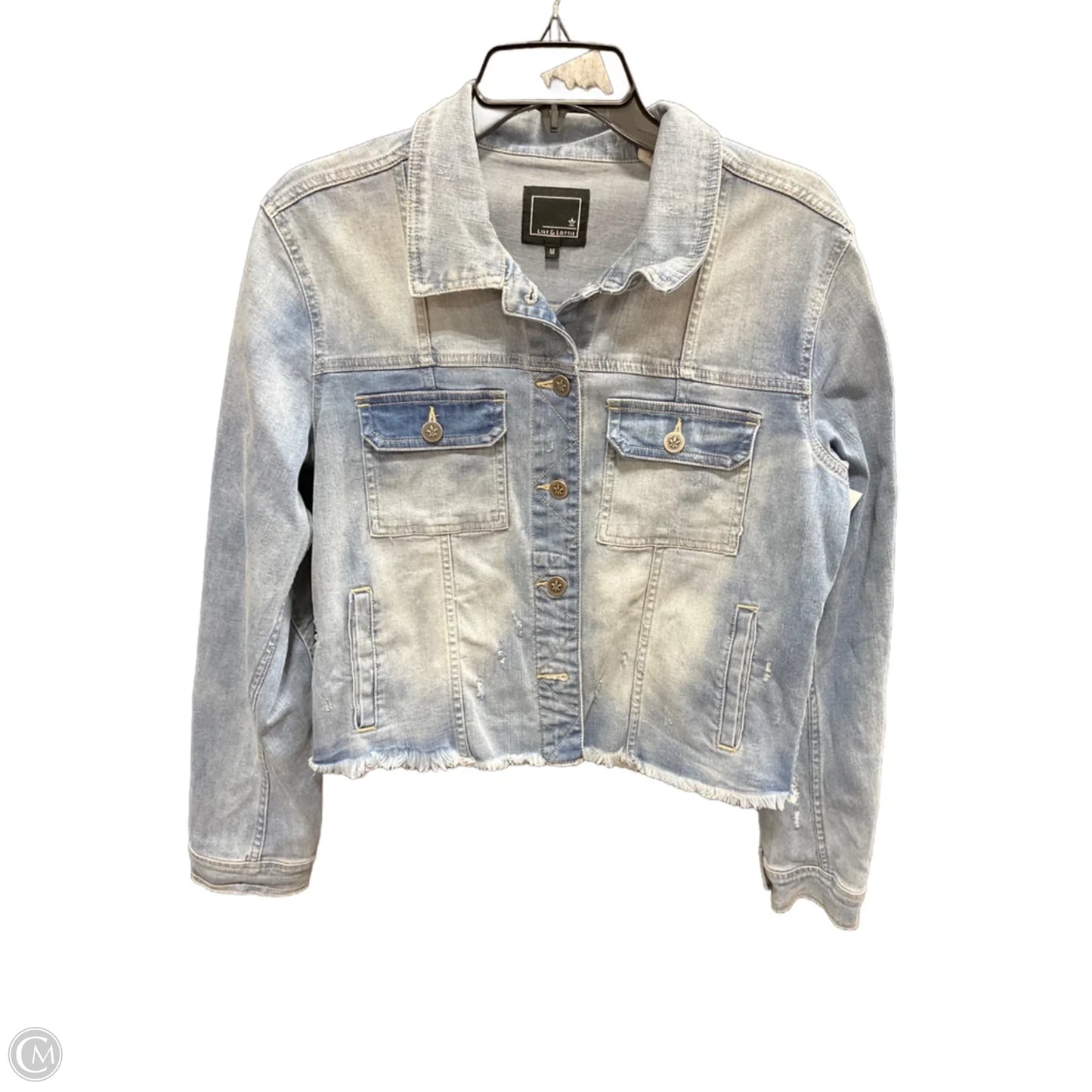 Jacket Denim By Cme In Blue Denim, Size: M