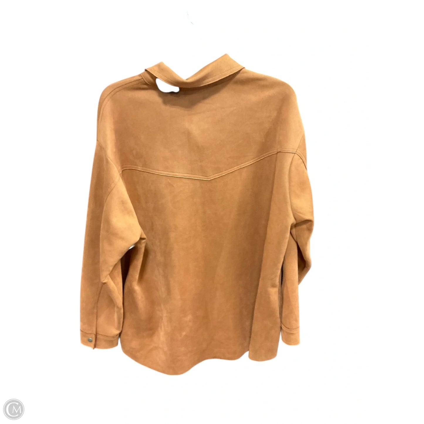 Jacket Shirt By Hyfve In Tan, Size: M