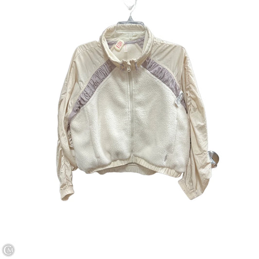 Jacket Windbreaker By Free People In Cream, Size: Sp