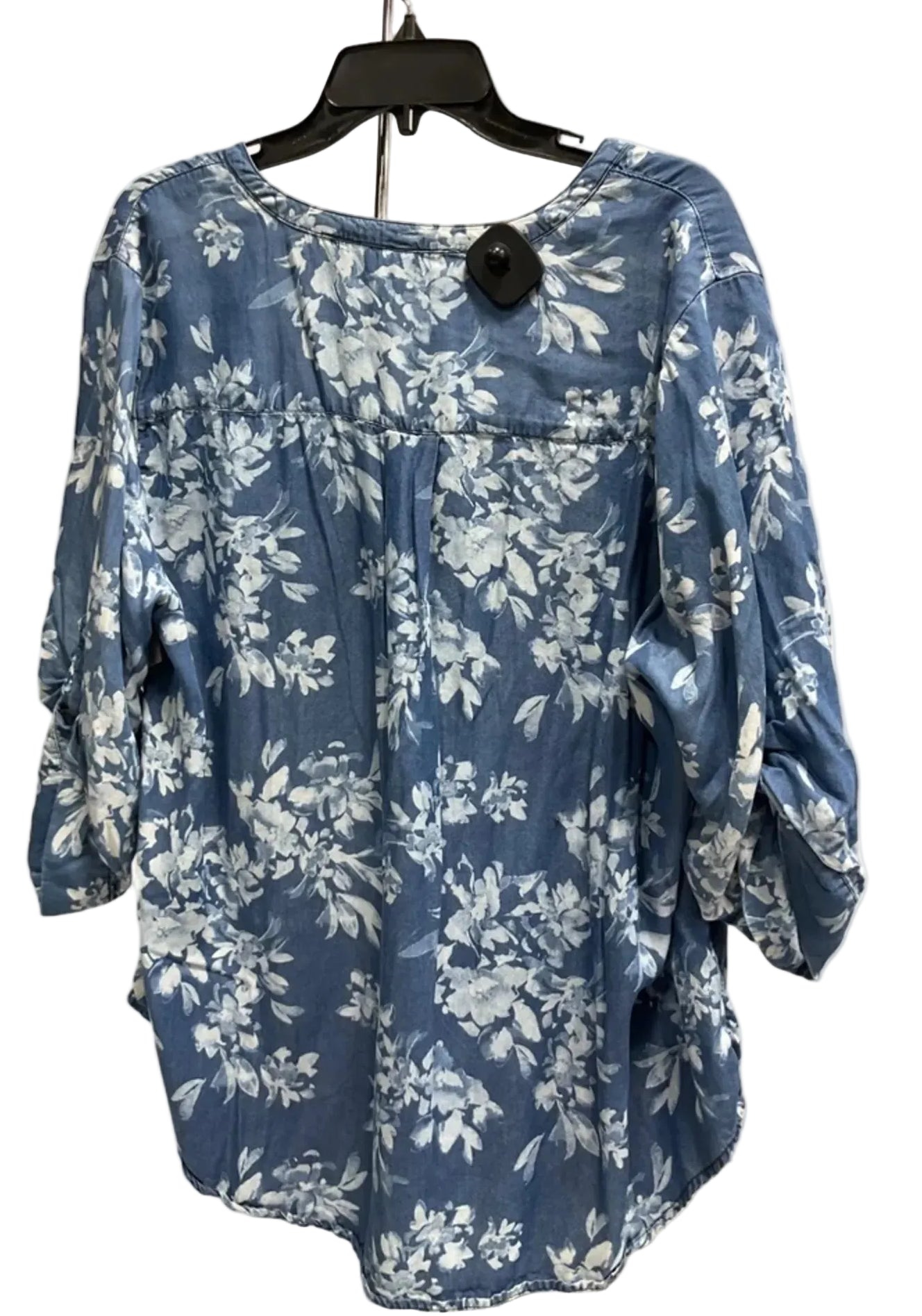 Top 3/4 Sleeve By Torrid In Blue, Size: 1x