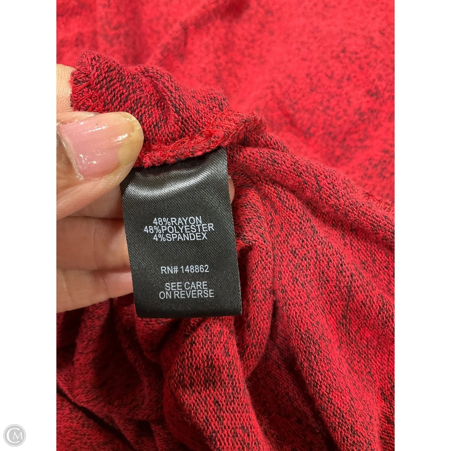 Top Long Sleeve By Torrid In Red, Size: 1x