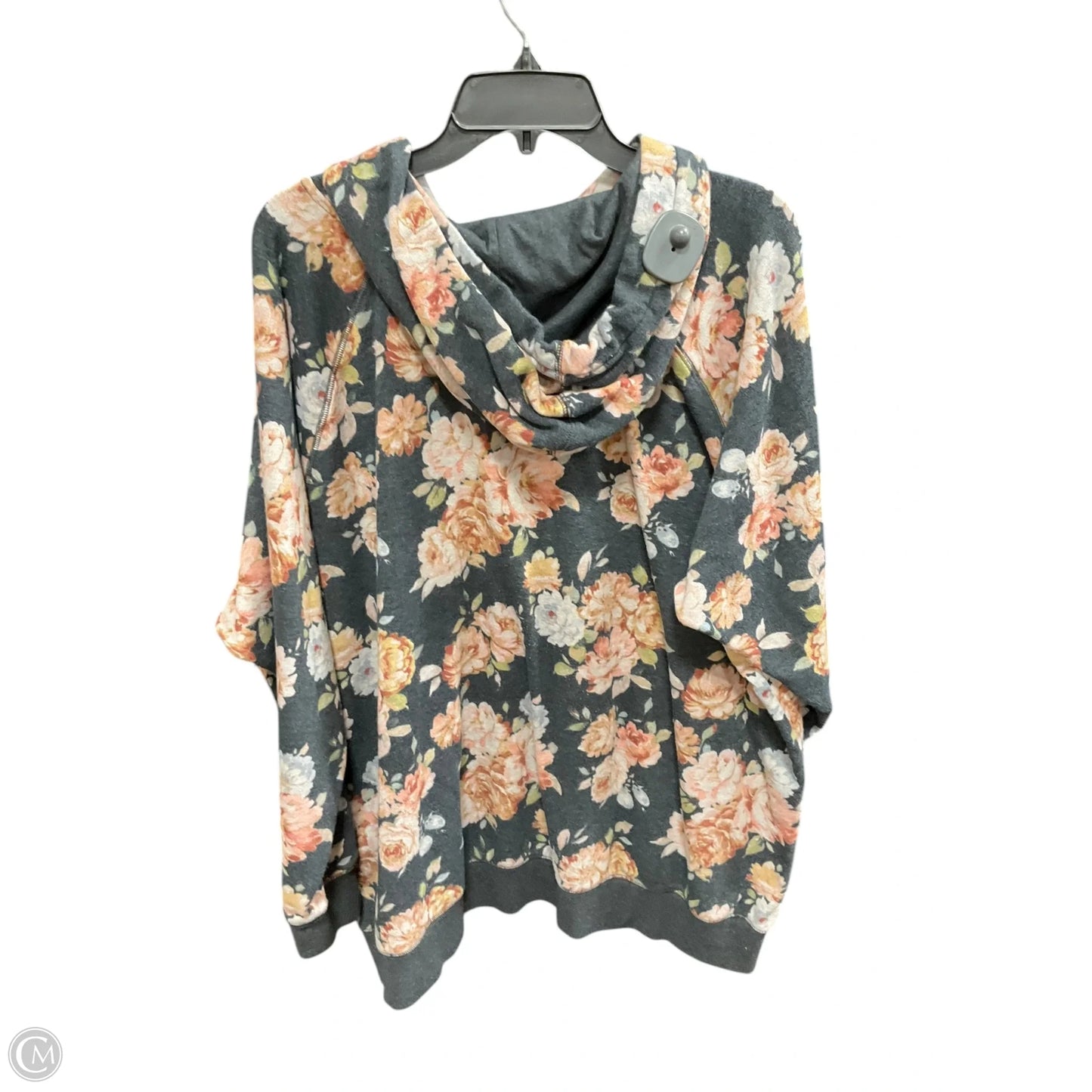 Sweatshirt Hoodie By Torrid In Floral Print, Size: 2x