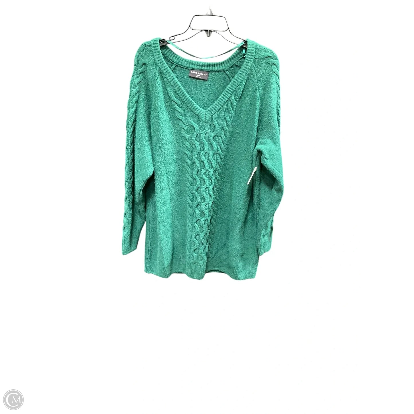 Sweater By Lane Bryant In Green, Size: 18