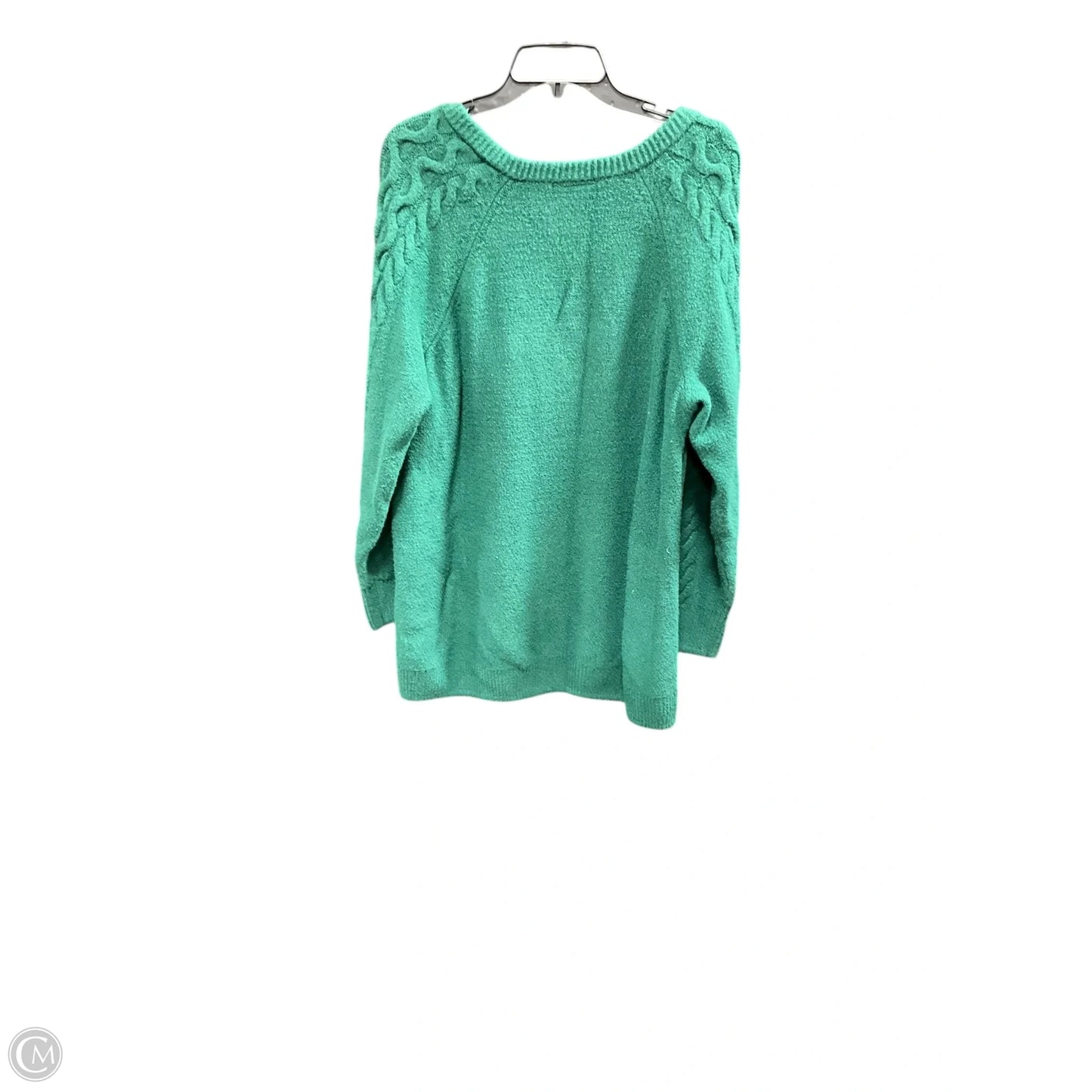 Sweater By Lane Bryant In Green, Size: 18