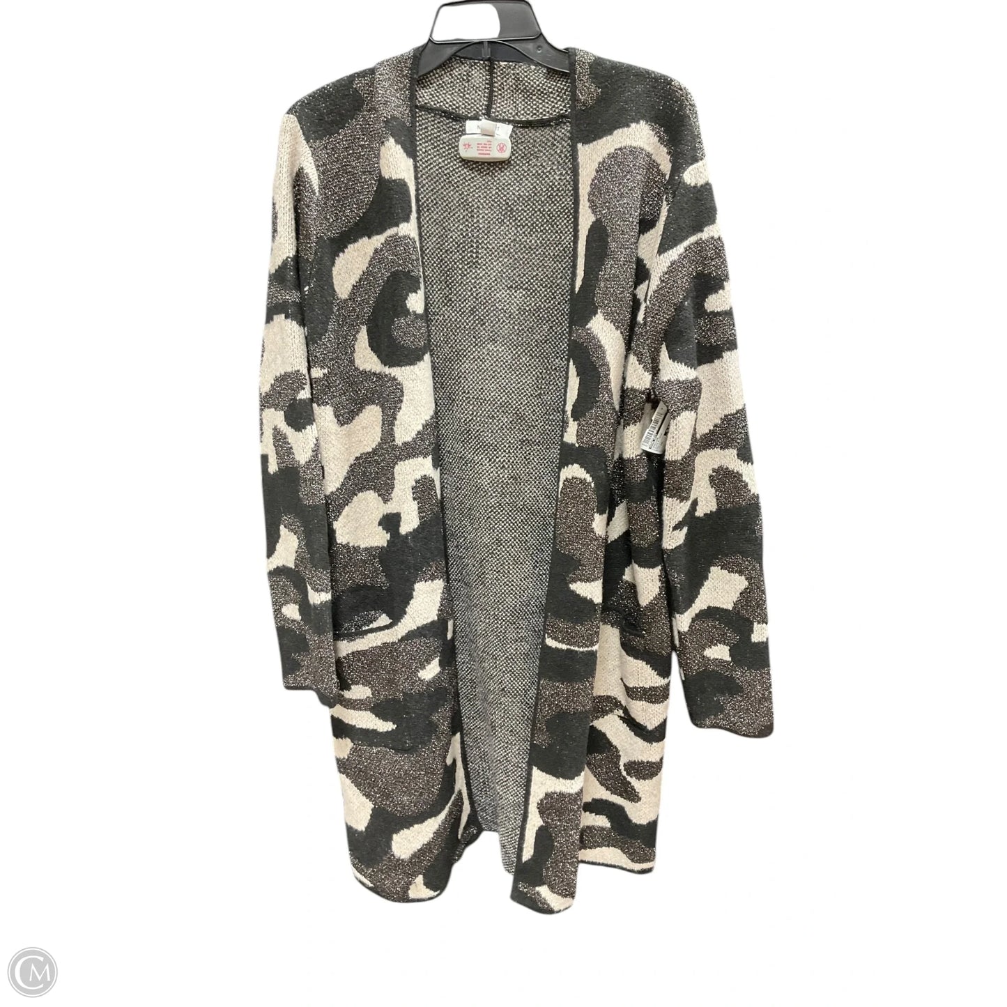 Cardigan By Nine West In Black & Cream, Size: Xxl