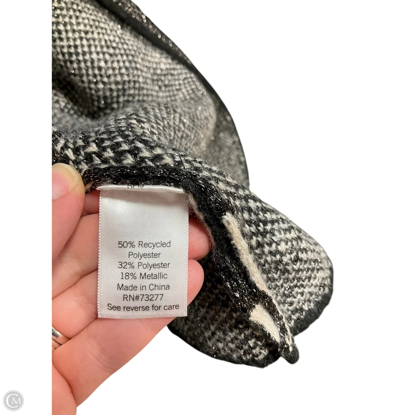 Cardigan By Nine West In Black & Cream, Size: Xxl