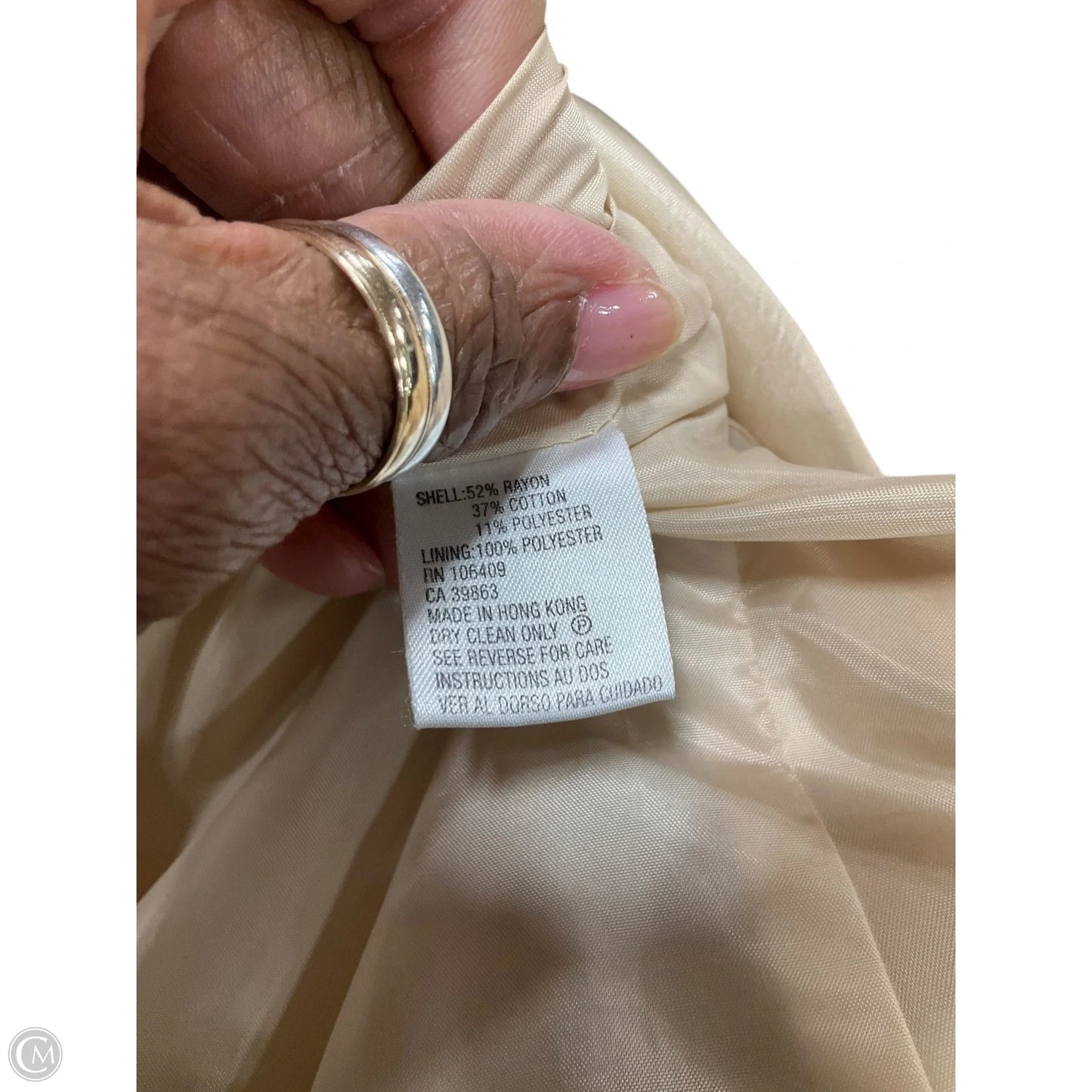 Blazer By Tahari In Tan, Size: 10