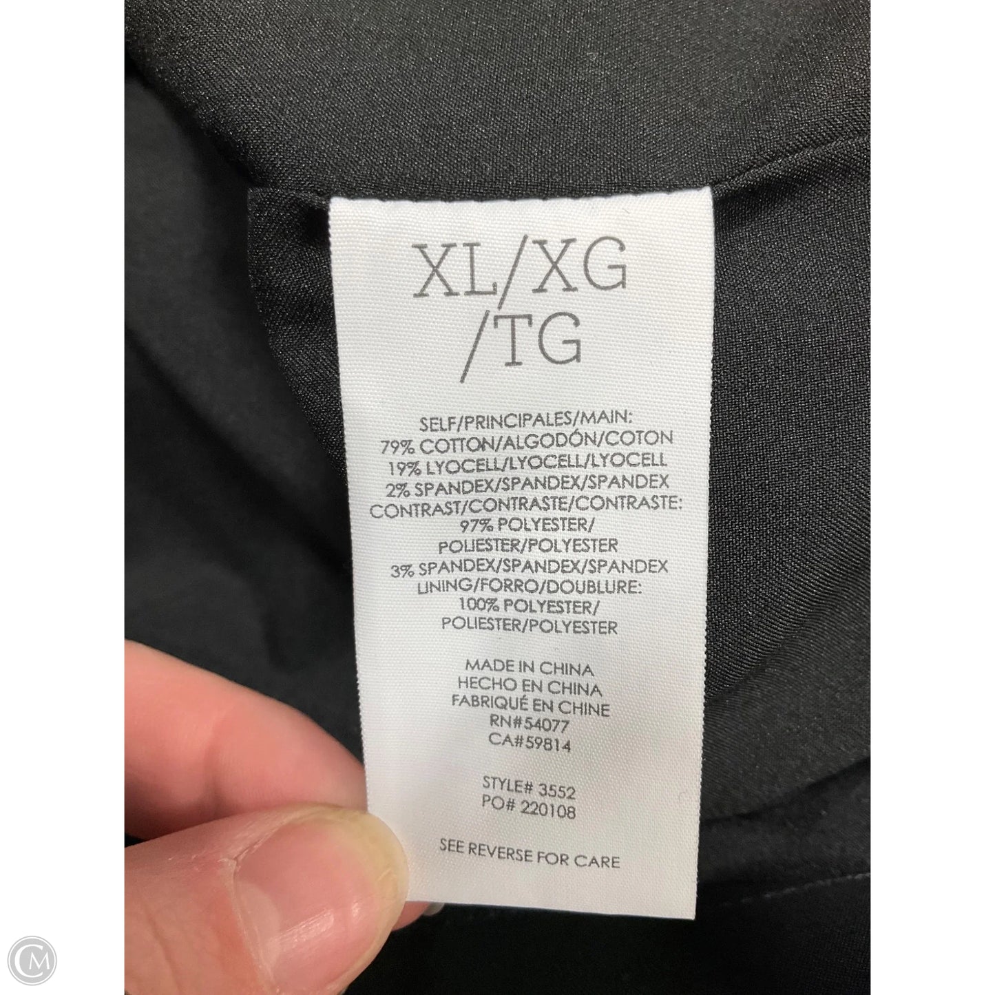 Jacket Other By Cabi In Black, Size: Xl