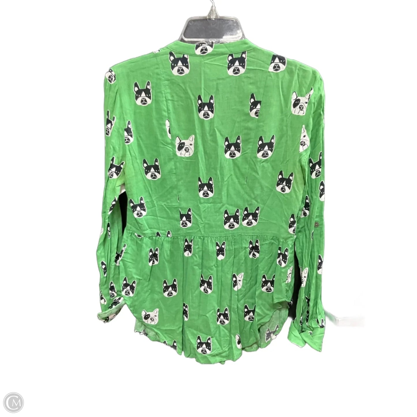 Top Long Sleeve By Maeve In Green, Size: 2