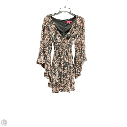 Dress Casual Midi By Betsey Johnson In Paisley Print, Size: 8
