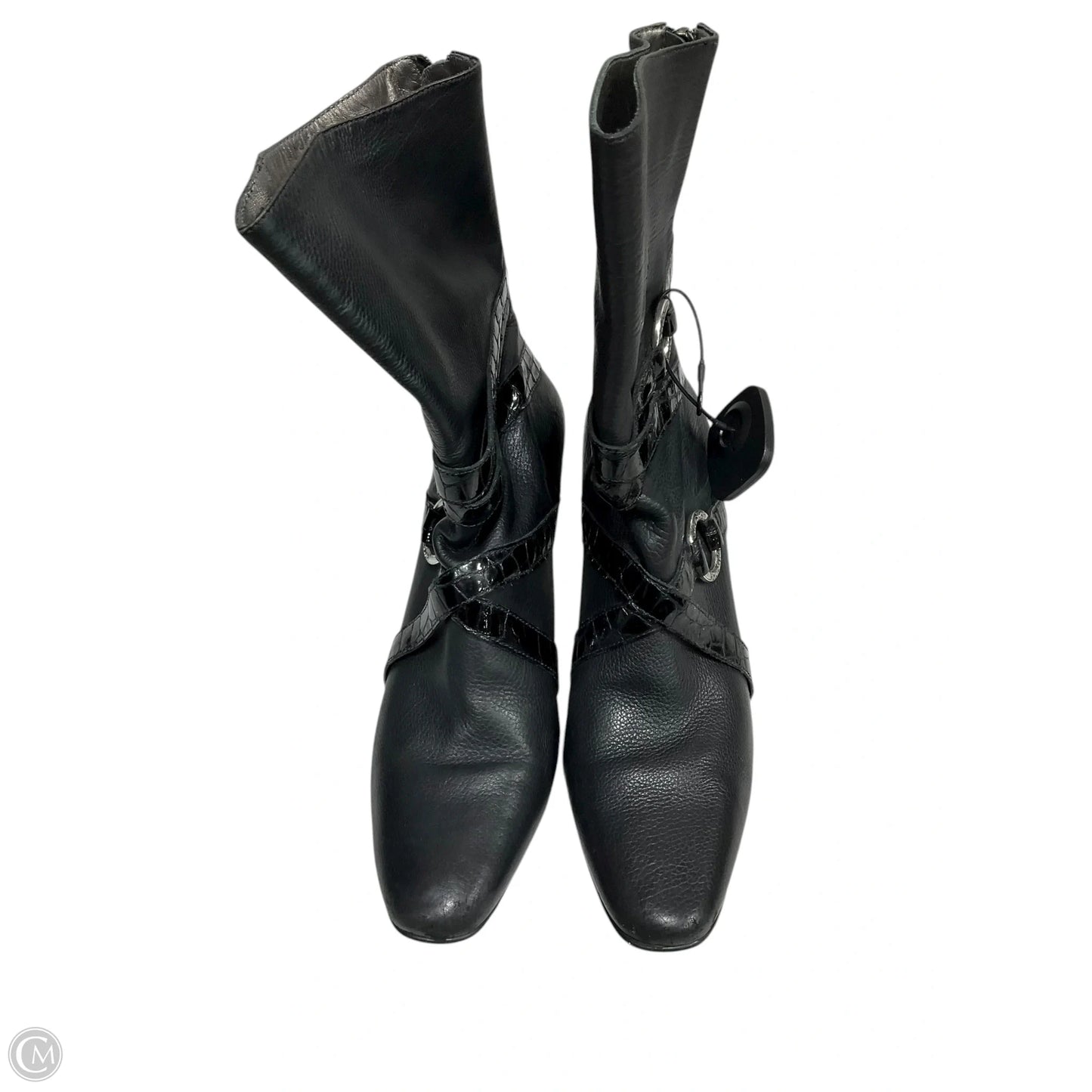 Boots Ankle Heels By Brighton In Black, Size: 8.5