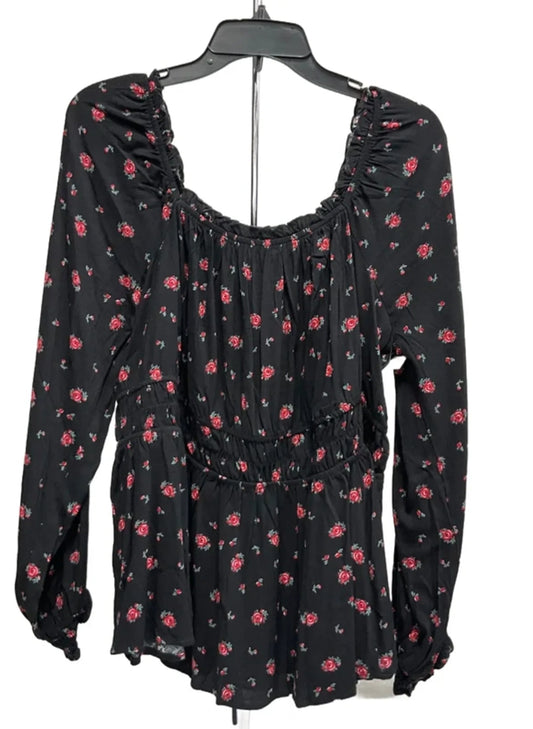 Top Long Sleeve By Torrid In Black, Size: Xl