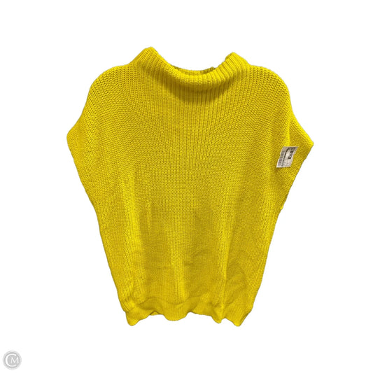 Sweater Short Sleeve By Kenneth Cole In Yellow, Size: S