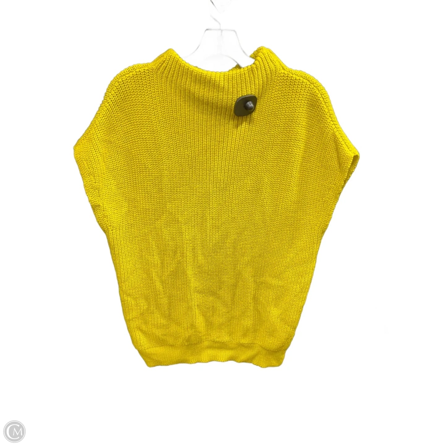 Sweater Short Sleeve By Kenneth Cole In Yellow, Size: S