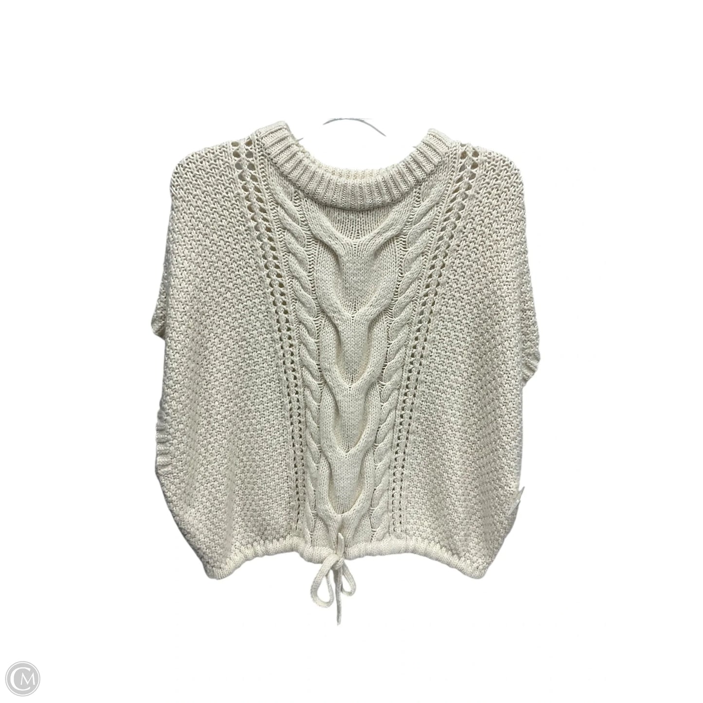 Sweater Short Sleeve By Universal Thread In Cream, Size: Xxl