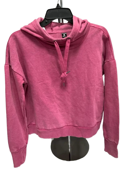 Athletic Sweatshirt Hoodie By 90 Degrees By Reflex In Pink, Size: M