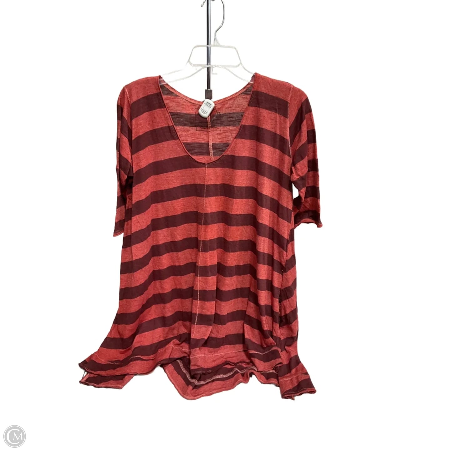 Top Short Sleeve By We The Free In Striped Pattern, Size: S