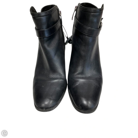 Boots Ankle Heels By Clothes Mentor In Black, Size: 8.5