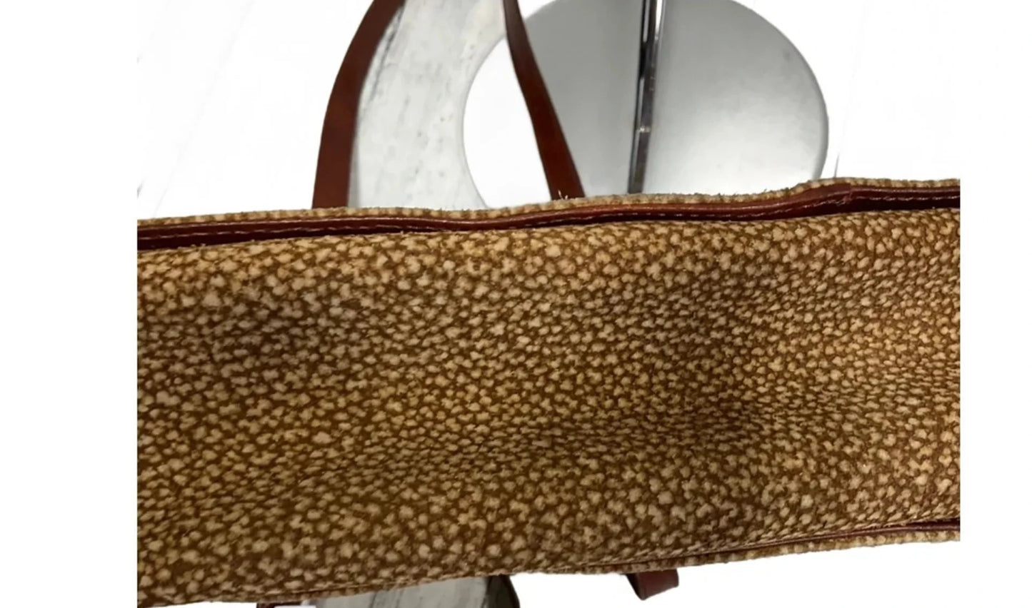 Handbag Leather By Cma, Size: Large