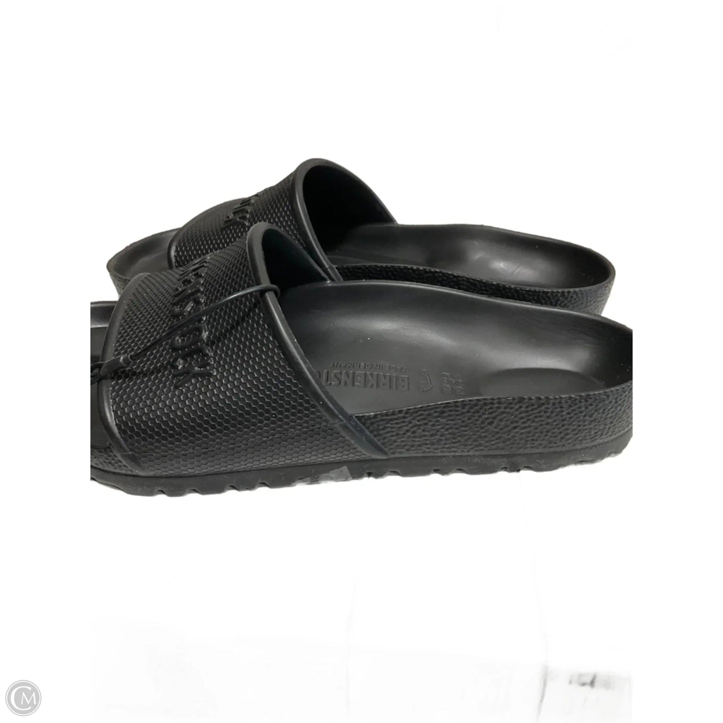 Sandals Flip Flops By Birkenstock In Black, Size: 7.5