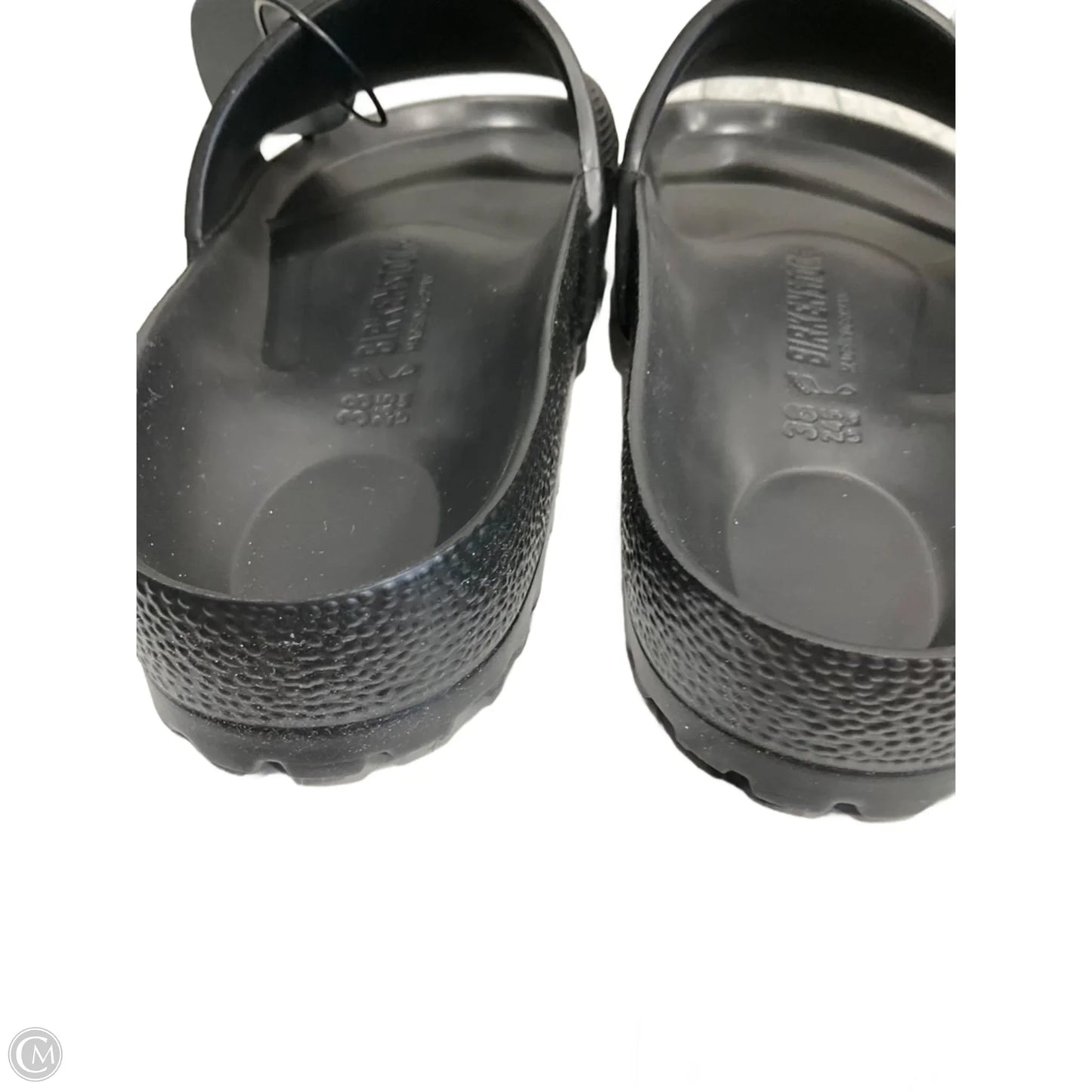 Sandals Flip Flops By Birkenstock In Black, Size: 7.5